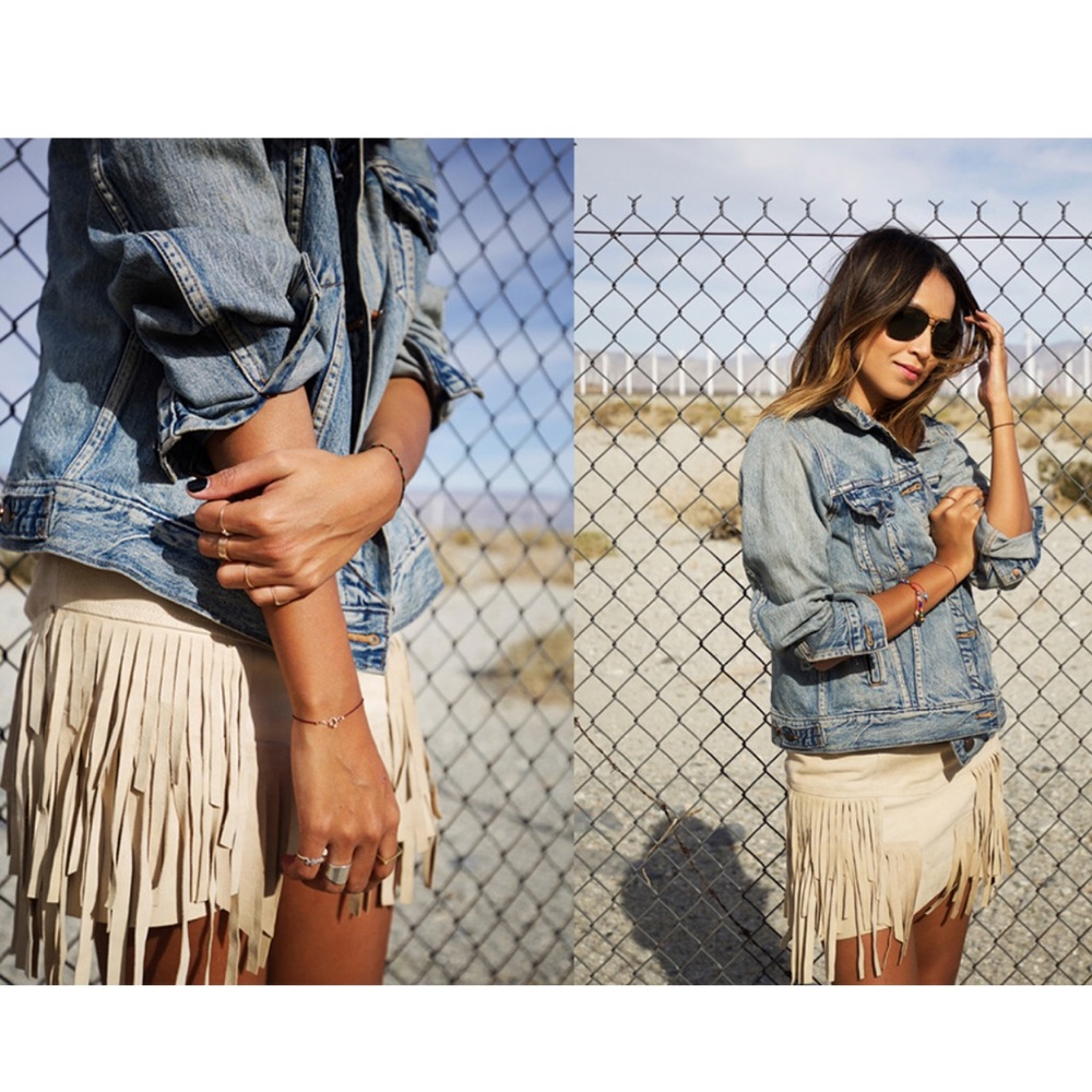 🌻Guess Fringe Mini Skirt🌻